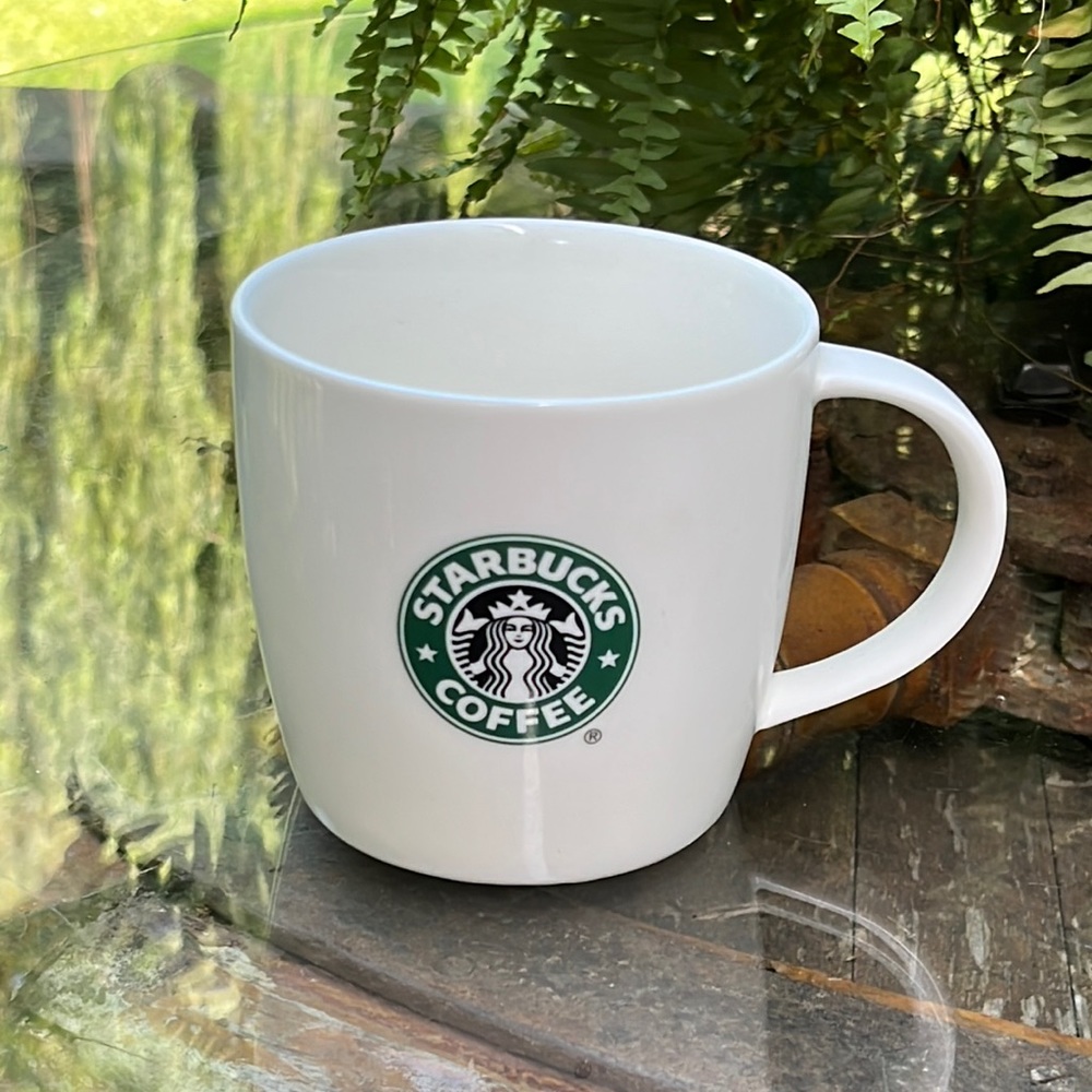 White starbucks small mug